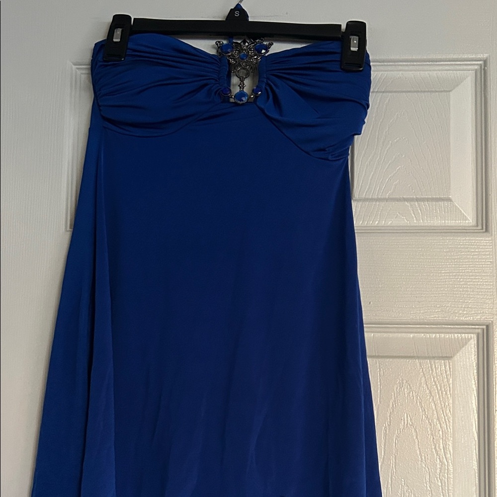Cache Royal Blue Strapless Top